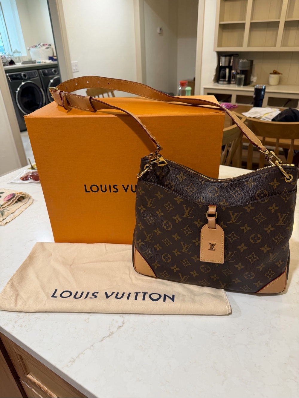 Louis Vuitton Monogram Canvas Crossbody with Natural Vachetta Trim